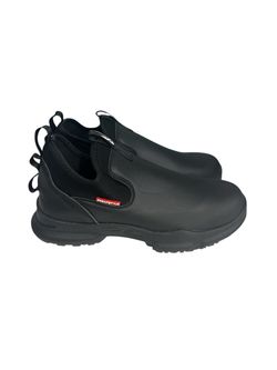 9KSAFETYJB Slip-On Work Shoes Waterproof Non-Slip SRC Standard Black