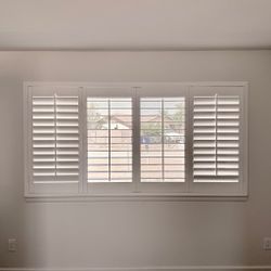 Interior Wood Shutters- Custom, Plantation, Professional Installation, Licensed Company, Window Treatments & Coverings, Persianas De Madera, Espanol