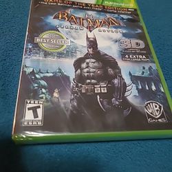 The Batman: Arkham Asylum Game of the Year Edition for Xbox 360 is a new sealed game published by Warner Bros. It is part of the popular Batman: Arkha