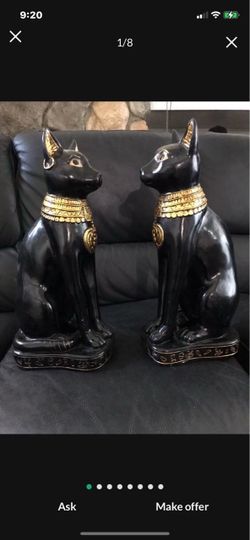 Pair Of Beautiful Egyptian Cats Very Nice Condition $125 Pair