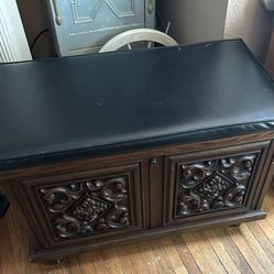 VINTAGE LANE STORAGE BENCH 