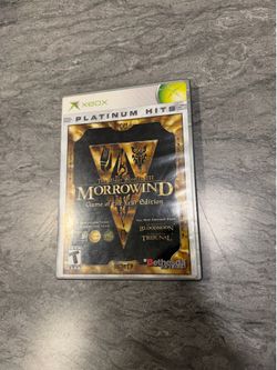 Elder Scrolls III Morrowind game for Xbox