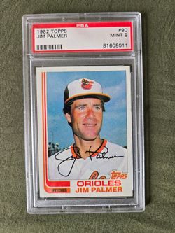JIM PALMER 1982 Topps #80 PSA Graded Card MINT 9 MLB Baltimore Orioles