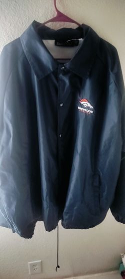 New Men's Navy Denver Broncos Classic Windbreaker Jacket