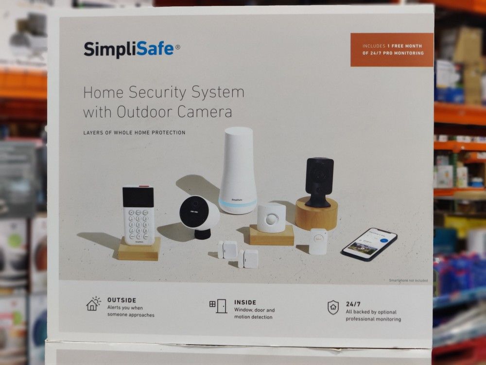 SimpliSafe Home Security System With Outdoor Camera