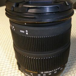 Quantaray Nikon 18-200mm Lens