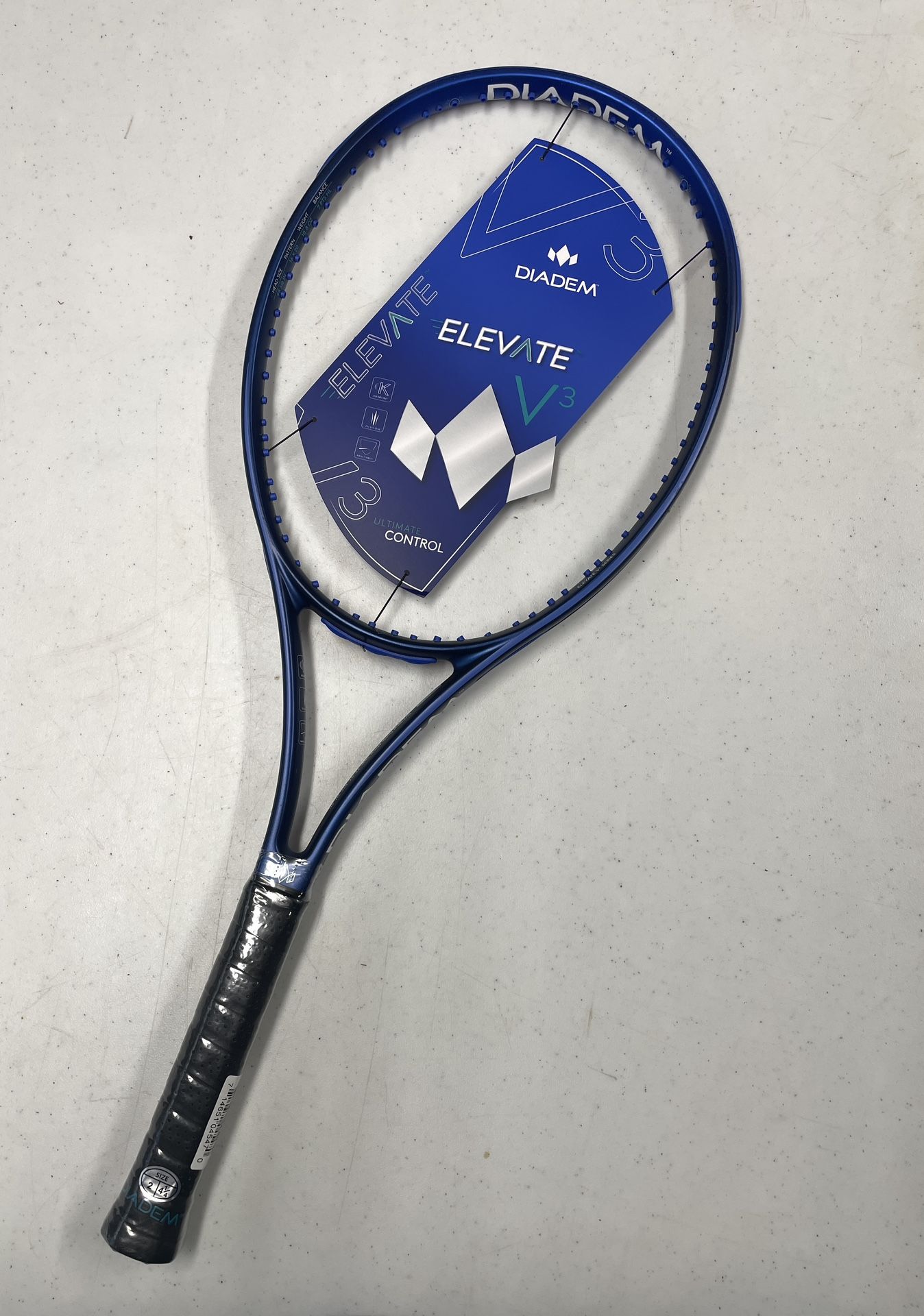 NEW Diadem Elevate Tour V3 Tennis Racket, 98 Sq In, 4 1/4”