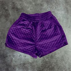 Women’s Quilted Velvet Shorts