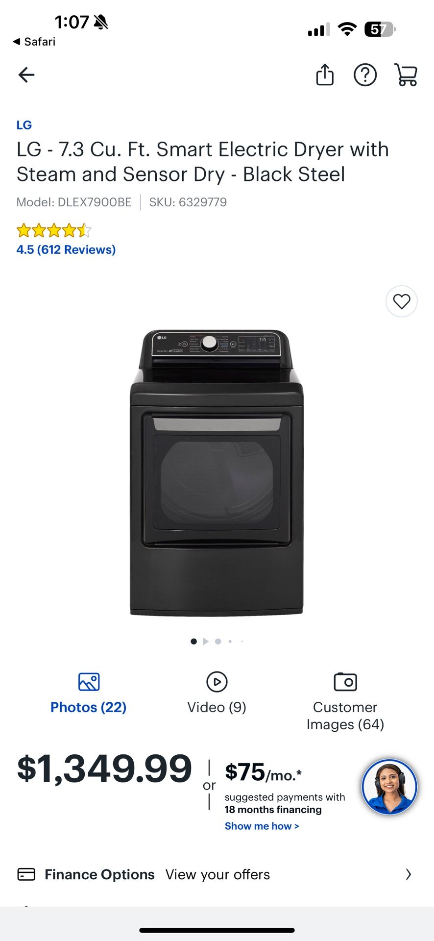 Electric Lg Dryer