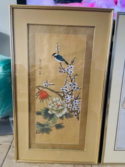 Vintage Asian Art 17”x29”