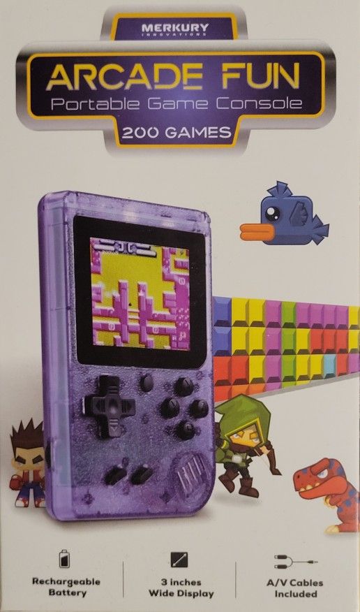 Retro Handheld Game Console – 200 Built-In Games – Like New!