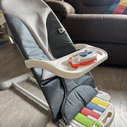 Cuddobaby 4-in-1 Baby Bouncer Fun | Blue Grey Mesh
