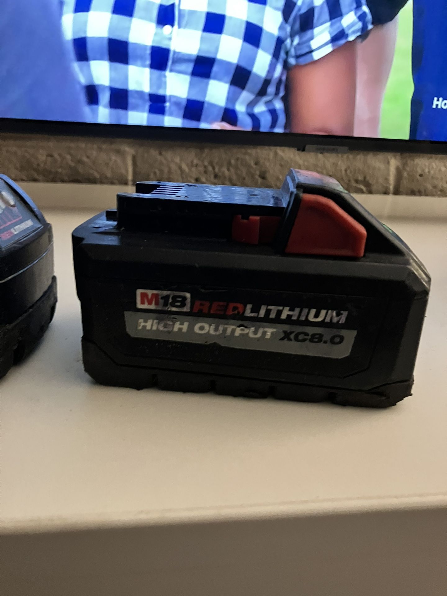 (1) Genuine Milwaukee M18 48-11-1880 8.0 AH Battery 18V XC High Output 18V