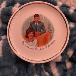 Ceramic Hand Painted John F. Kennedy Plate