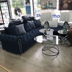 Velvet Sectional 