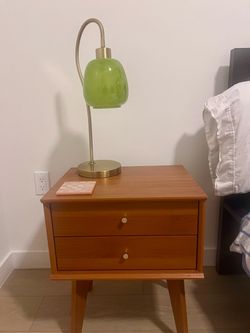 Pair of Mid-Century Modern 2-Drawer Nightstands
