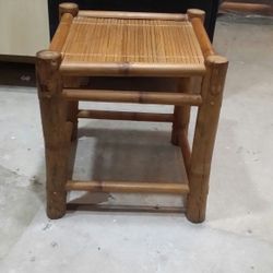 Bamboo Seat Chair Table Stool