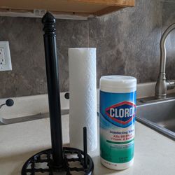 Wooden Paper Towel Holder