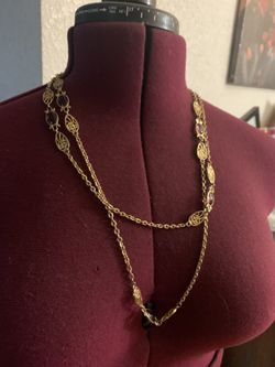 Vintage Necklace 1960s Gold Plated