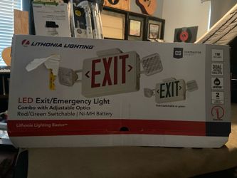 Contractor LED Exit and Emergency Light Combo.
