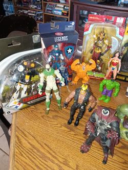 Action figures new and some out of the box