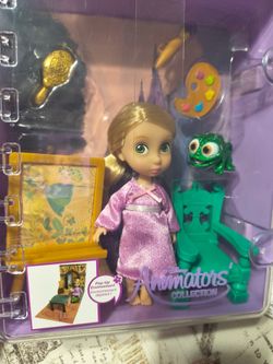 NWT! Disney Animators’ Collection Rapunzel Mini 5" Doll Playset Disney Store
