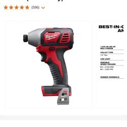 Home

Tools

Power Tools

Drills

Impact Drivers

Milwaukee

M18 18V Lithium-Ion Cordless 1/4 in. Hex Impact Driver (Tool-Only)

