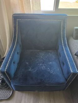 Navy Blue Accent Chair