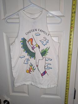 Vans Chosen Family T-shirt Kaitlin Chan Off the Wall Womens Size XS