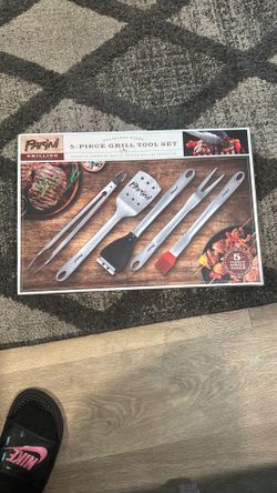 5 piece grill tool set