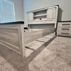 King Bedroom Set – USB, LED, Bluetooth Bed $1099