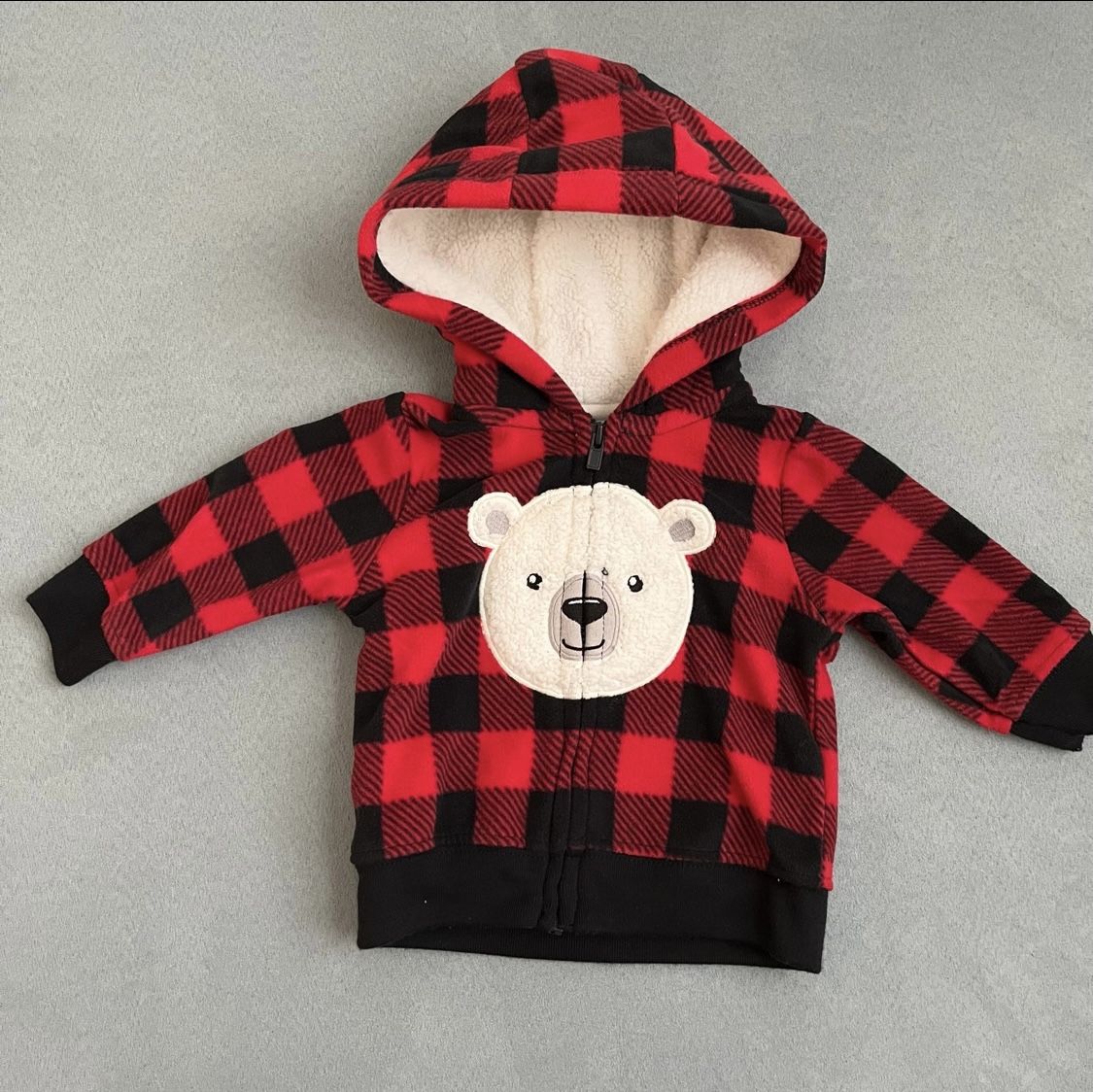 Baby Jacket Buffalo Check Bear 3M