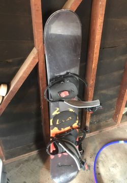 Snowboard and boots