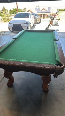 Pool table yard sale