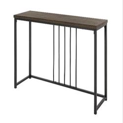 New In Box _Brown 39.4" Console Table. Not Assembled
