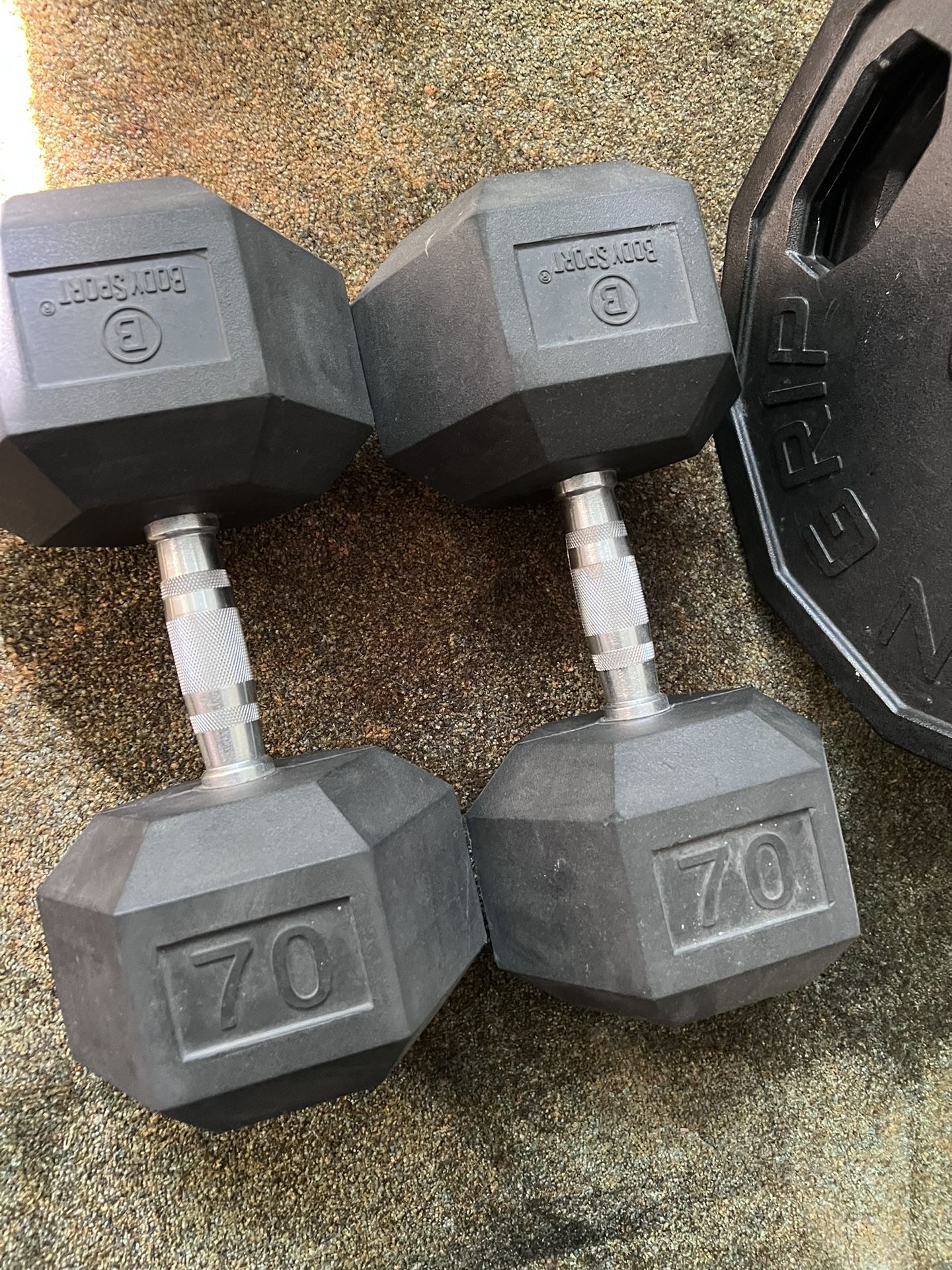 70 Pounds Dumbbells Pair