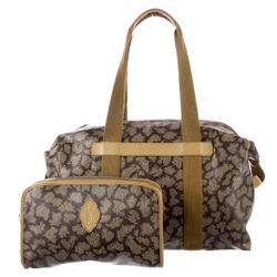 Vintage YSL Giraffe Print Duffle Bag & Pouch