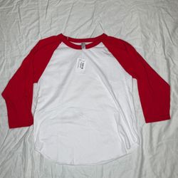 American Apparel Classic 3/4 Sleeve Poly Cotton Raglan Tee