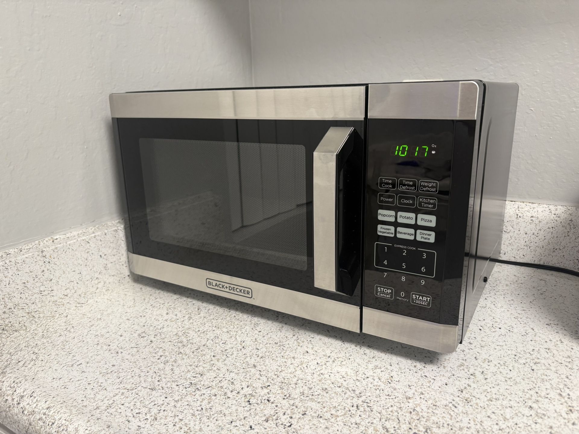 Black+Decker Stainless Steel Microwave