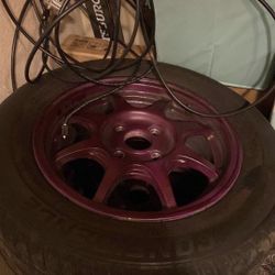 Selling Rims 4x100 Size 14 “ Rims Has Tires .