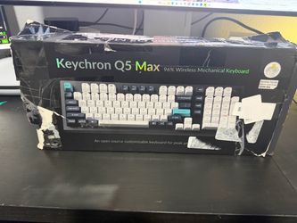 Keychron Q3 Max Wireless 2.4 GHz Bluetooth Custom Mechanical Keyboard Full Aluminum Body, QMK Launcher, TKL Layout RGB with Hot-swappable Gateron Bana