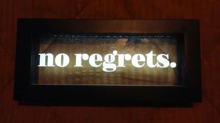 Light up no regrets light up box