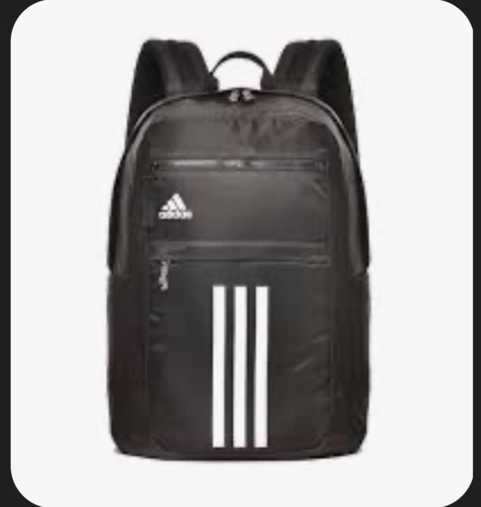 Adidas Black unisex large Backpack