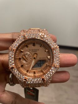 *NO TRADES* Rose Gold Moissanite Gshock