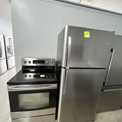 Frdge And Stove Stainless Steel