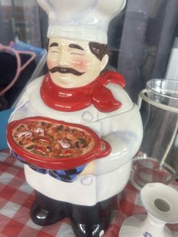 Chef cookie jar $5.00