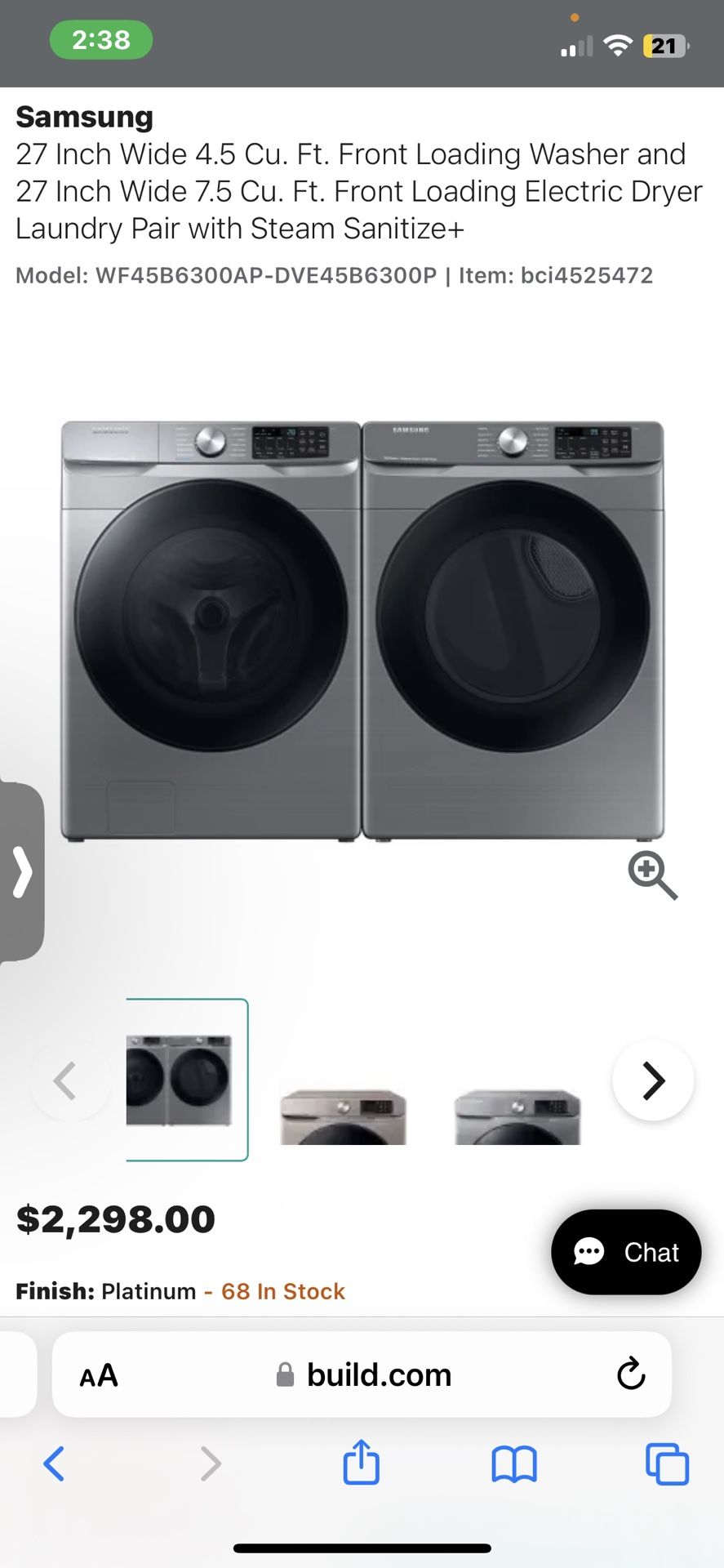 Samsung Smart Front Load Washer And Dryer