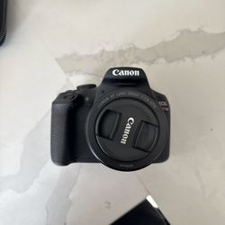 Canon EOS rebel T7 + 50 MM LENS + BATTERY + CHARGER