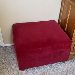 Convertible sleeper loveseat and ottoman
