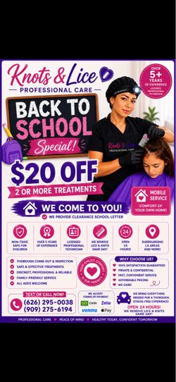 Professional Lice removal